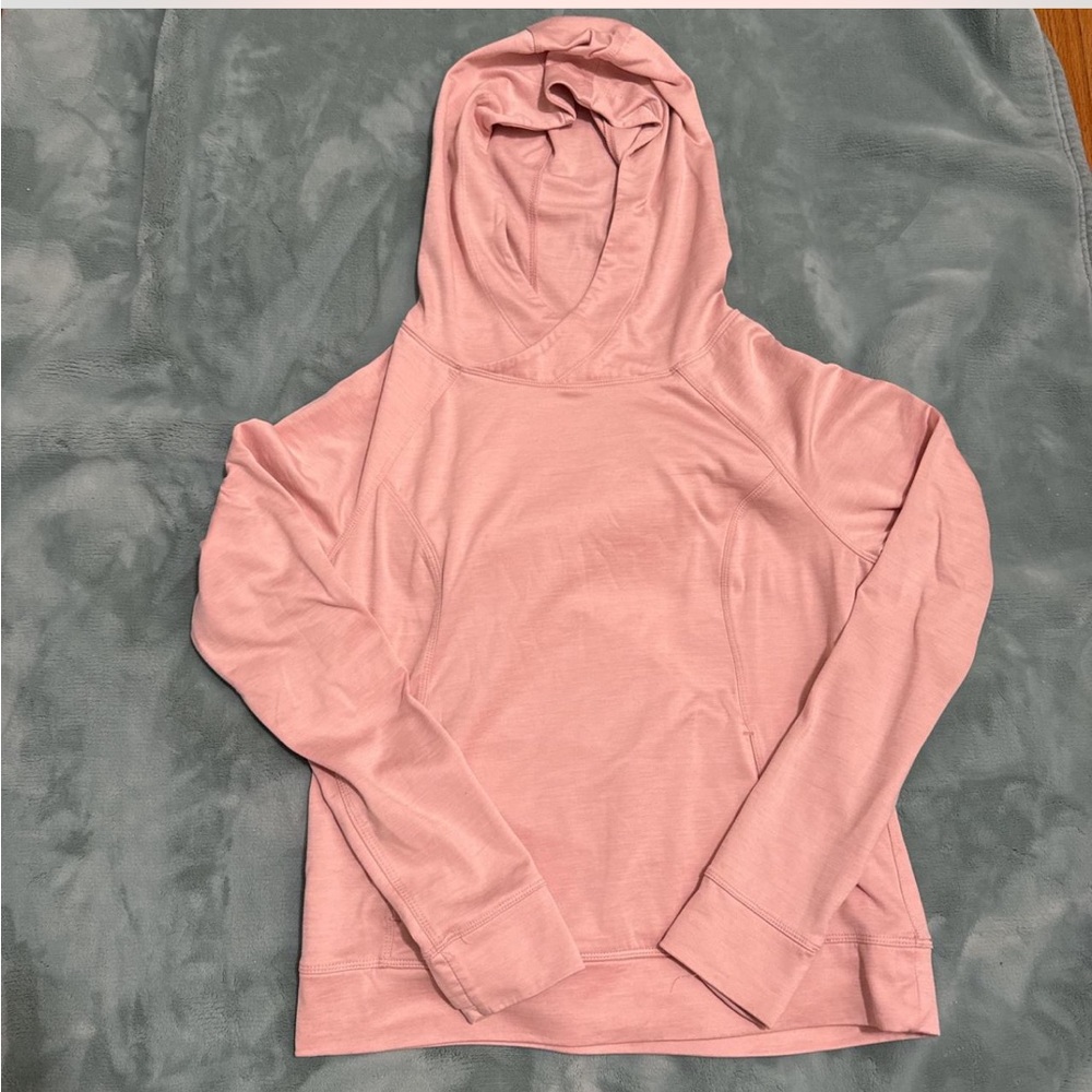 light pink workout hoodie